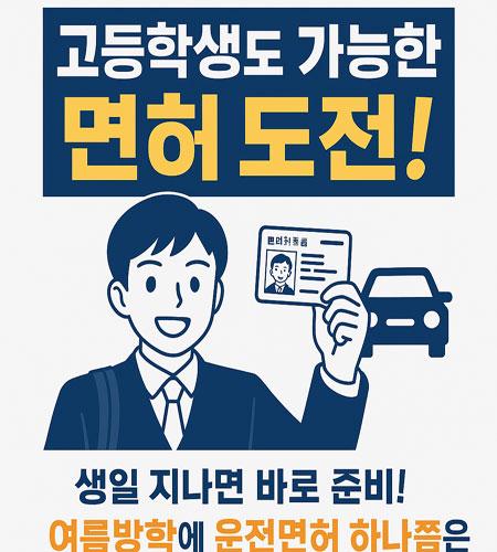 고등학생이 운전면허를 취득하려면~